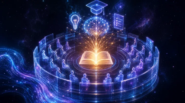 Équipe réunie autour d'un parcours de formation à l'intelligence artificielle