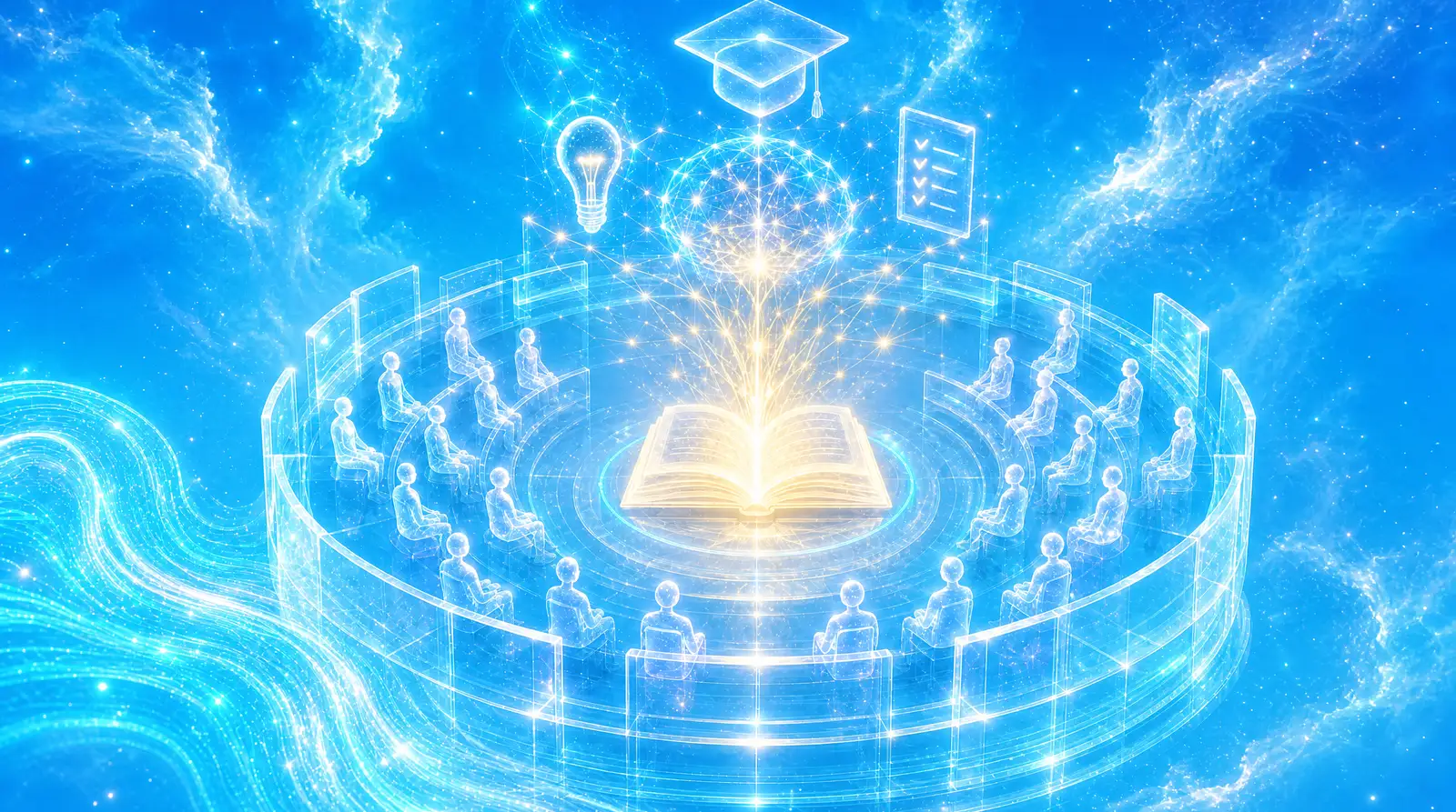 Équipe réunie autour d'un parcours de formation à l'intelligence artificielle