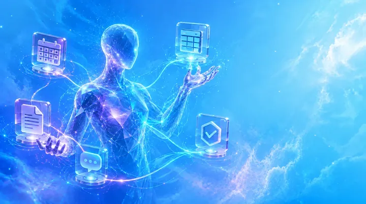 Agent IA orchestrant un workflow composé de plusieurs outils